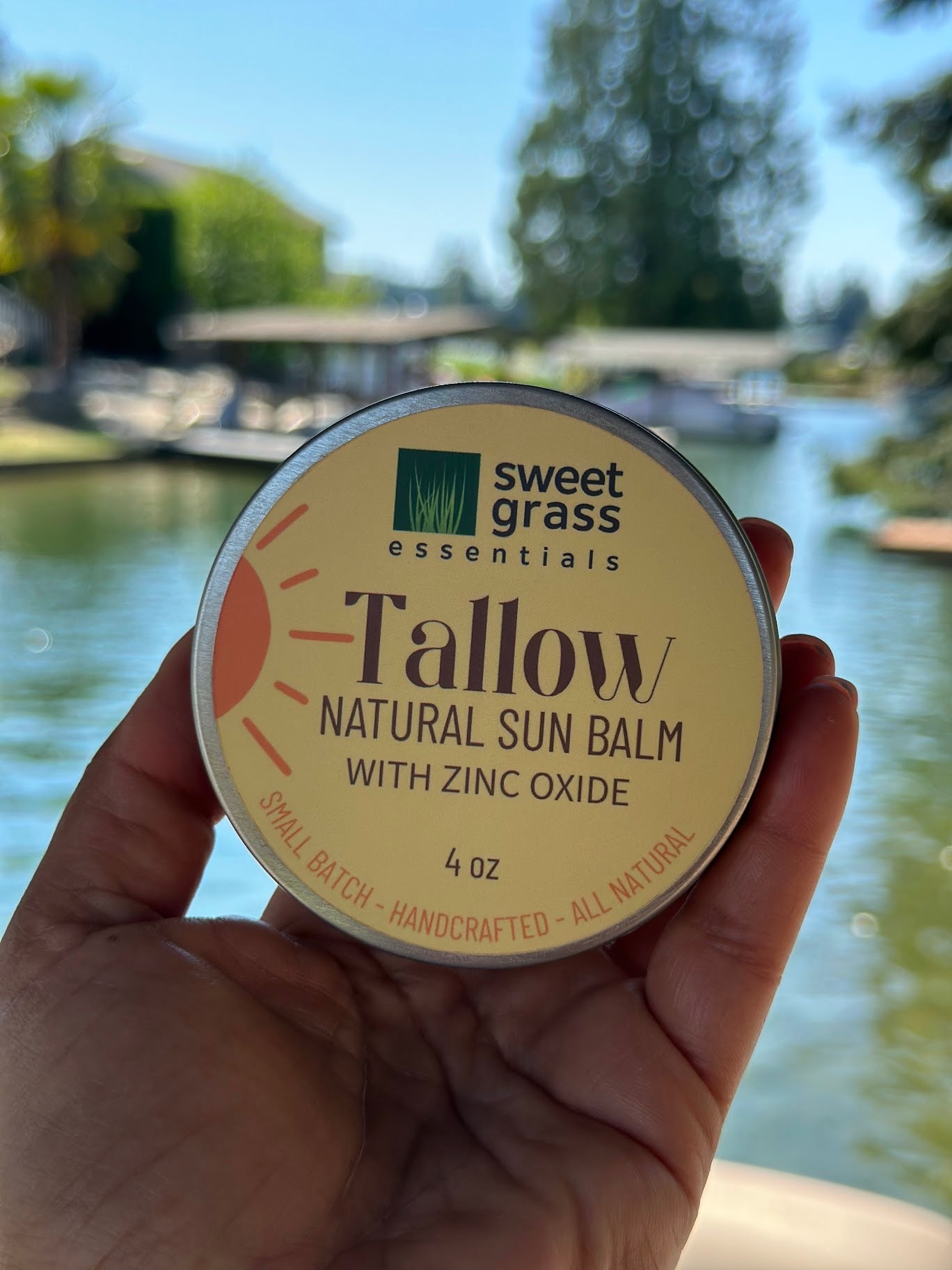 Tallow Natural Sun Balm with non-nano Zinc Oxide